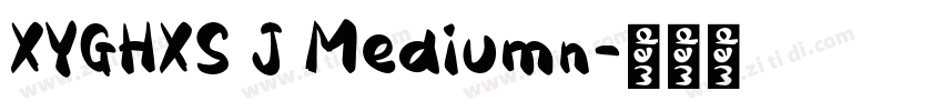 XYGHXS J Mediumn字体转换